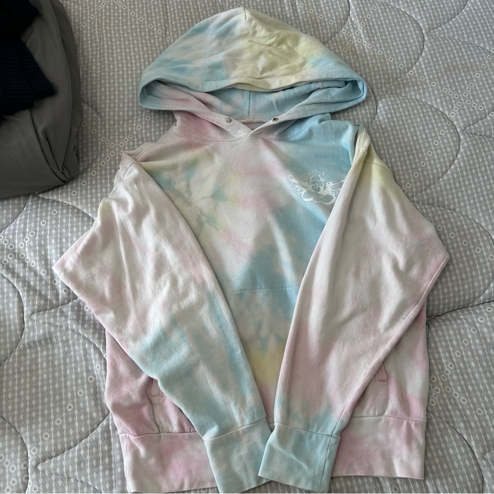 boys lie tie dye hoodie one size